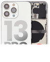Back Housing W/ Small Components Pre-Installed Compatible For iPhone 13 Pro (US Version) (No Logo) (Aftermarket Plus) (Silver)