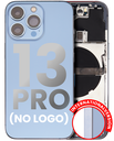Back Housing W/ Small Components Pre-Installed Compatible For iPhone 13 Pro (No Logo) (Aftermarket Plus) (International Version) (Sierra Blue)