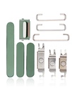 Hard Buttons (Power / Volume / Switch) Compatible For iPhone 13 Pro / 13 Pro Max (Alpine Green)