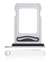 Dual Sim Card Tray Compatible For iPhone 13 Pro / 13 Pro Max (Silver)