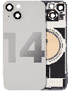 Back Glass With Steel Plate With MagSafe Magnet Pre-Installed Compatible For iPhone 14 (Used OEM Pull: Grade A) (Starlight)