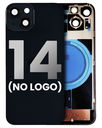Back Glass With Steel Plate With MagSafe Magnet Pre-Installed Compatible For iPhone 14 (Midnight) (No Logo)