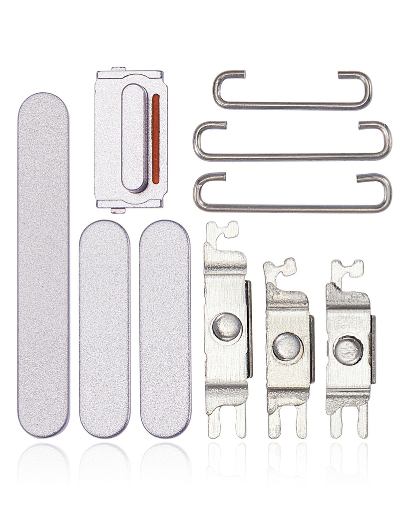 Hard Buttons (Power / Volume / Switch) Compatible For iPhone 14 / 14 Plus (Purple)