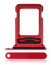 Dual Sim Card Tray Compatible For iPhone 14 / 14 Plus (Red)