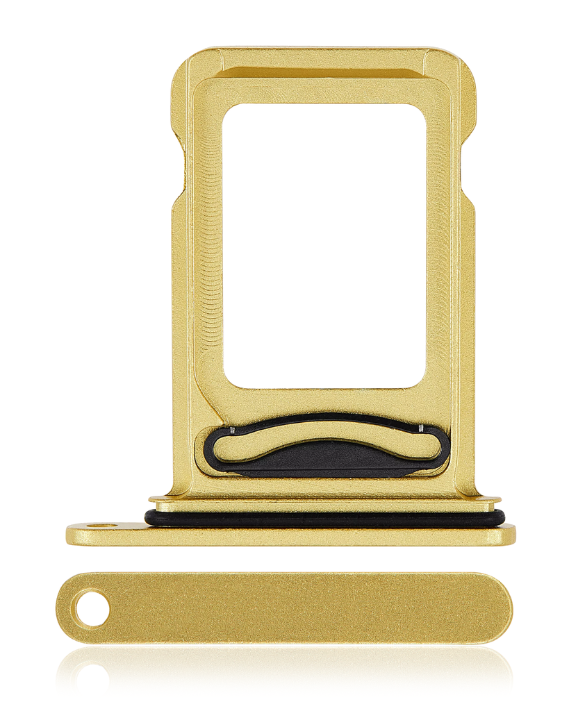 Dual Sim Card Tray Compatible For iPhone 14 / 14 Plus (Yellow)