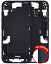 Mid-Frame Housing With Power And Volume Button Compatible For iPhone 15 (US Version) (Used OEM Pull: Grade A) (Black)