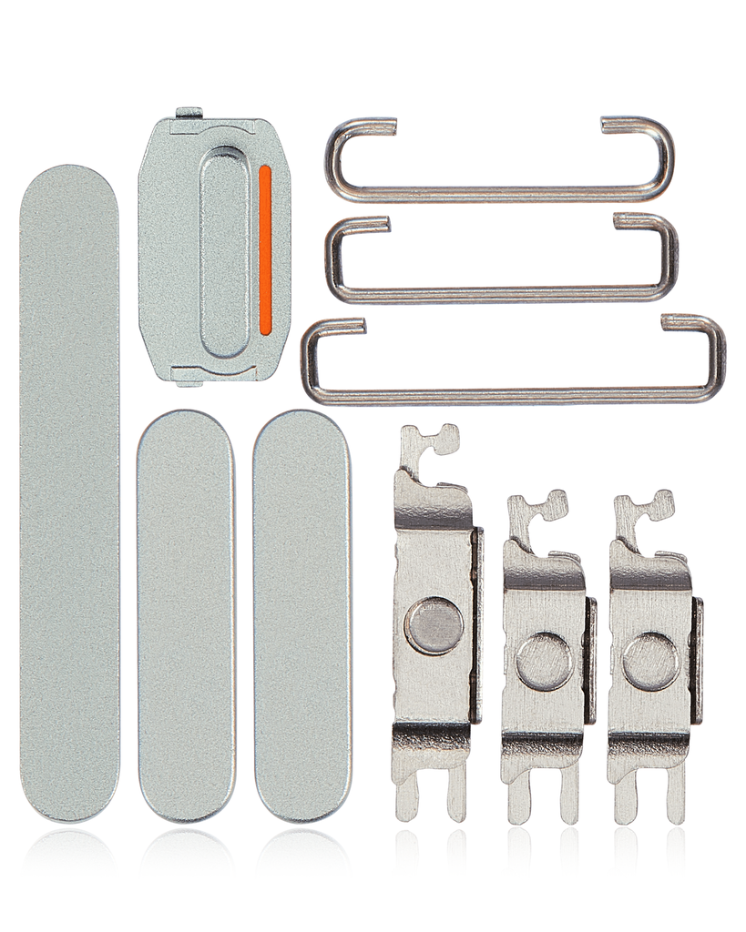 Hard Buttons (Power / Volume / Switch) Compatible For iPhone 15 / 15 Plus (Green)