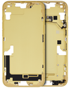 Mid-Frame Housing With Power And Volume Button Compatible For iPhone 14 Plus (US Version) (Used OEM Pull: Grade B) (Yellow)