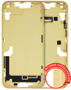 Mid-Frame Housing With Power And Volume Button Compatible For iPhone 14 Plus (International Version) (Used OEM Pull: Grade A) (Yellow)