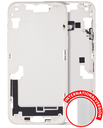 Mid-Frame Housing With Power And Volume Button Compatible For iPhone 14 Plus (International Version) (Aftermarket Plus) (Starlight)