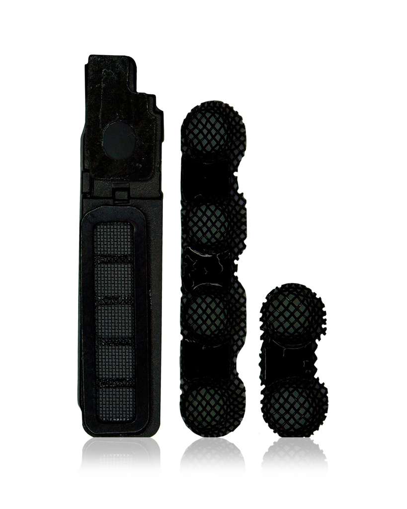 Loudspeaker / Mic Mesh Compatible For iPhone XR (Black) (10 Pack)