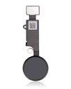 Home Button With Flex Compatible For iPhone 7 / 7 Plus / 8 / 8 Plus / SE (2020) / SE (2022) (Jet / Matte Black) (Warning: Compatible For Cosmetic Use Only)
