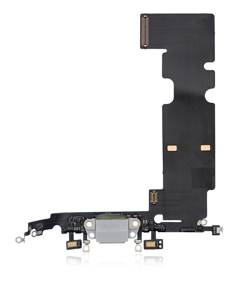 Charging Port Flex Cable Compatible For iPhone 8 Plus (Aftermarket) (Silver)