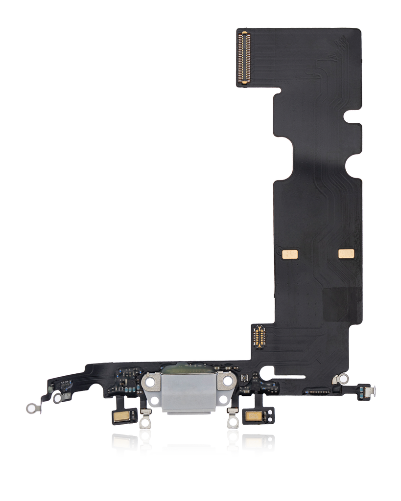 Charging Port Flex Cable Compatible For iPhone 8 Plus (Premium) (Silver)