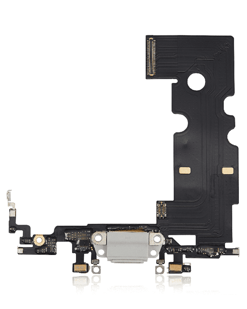 Charging Port Flex Cable Compatible For iPhone 8 (Aftermarket) (Silver)