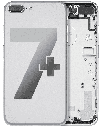 Back Housing W/ Small Components Pre-Installed Compatible For iPhone 7 Plus (Used OEM Pull: Grade A) (Silver)