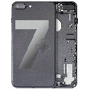 Back Housing W/ Small Components Pre-Installed Compatible For iPhone 7 Plus (Used OEM Pull: Grade A) (Matte Black)