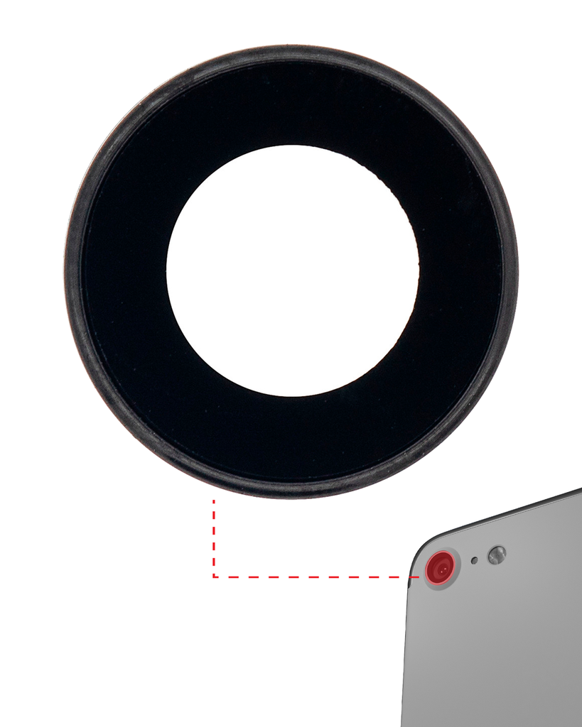 Back Camera Lens With Bracket &amp; Bezel Compatible For iPhone 7 (Aftermarket Plus) (10 Pack)