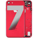 Back Housing W/ Small Components Pre-Installed Compatible For iPhone 7 (Used OEM Pull: Grade A) (Red)