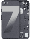 Back Housing W/ Small Components Pre-Installed Compatible For iPhone 7 (Used OEM Pull: Grade A) (Matte Black)