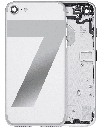 Back Housing W/ Small Components Pre-Installed Compatible For iPhone 7 (Used OEM Pull: Grade A) (Silver)