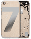 Back Housing W/ Small Components Pre-Installed Compatible For iPhone 7 (Used OEM Pull: Grade A) (Gold)