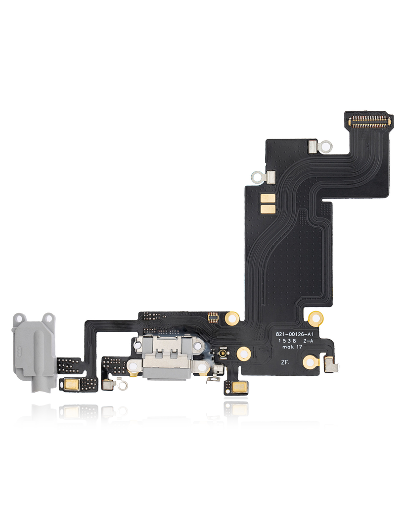 Charging Port Flex Cable Compatible For iPhone 6S Plus (Aftermarket) (Silver)