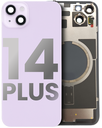 Back Glass With Steel Plate With MagSafe Magnet Pre-Installed Compatible For iPhone 14 Plus (Used OEM Pull: Grade A) (Purple)