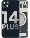 Back Glass With Steel Plate With MagSafe Magnet Pre-Installed Compatible For iPhone 14 Plus (Used OEM Pull: Grade A) (Midnight)