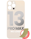 Back Glass With 3M Adhesive Compatible For iPhone 13 Pro Max (No Logo / Large Camera Hole) (Gold)