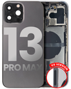 Back Housing W/ Small Components Pre-Installed Compatible For iPhone 13 Pro Max (US Version) (Used OEM Pull: Grade C) (Graphite)