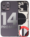 Back Housing W/ Small Pre-Installed Compatible For iPhone 14 Pro Max (U.S Version) (Used OEM Pull: Grade C) (Space Black)