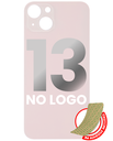 Back Glass With 3M Adhesive Compatible For iPhone 13 (No Logo / Large Camera Hole) (Pink)
