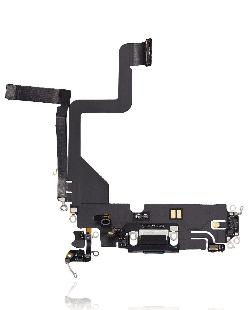 Charging Port Flex Cable Compatible For iPhone 14 Pro (Used OEM Pull) (Deep Purple)