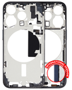 Mid-Frame Housing With Power And Volume Button Compatible For iPhone 15 Pro (International Version) (Used OEM Pull: Grade A) (Blue Titanium)
