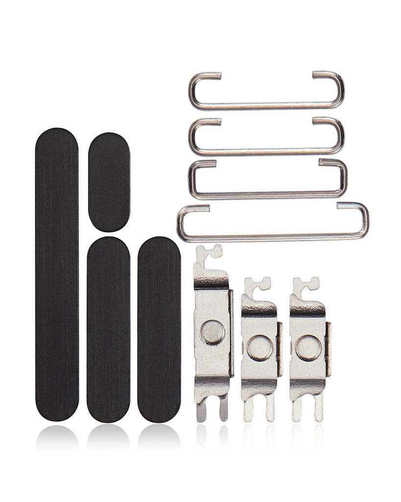 Hard Buttons (Power / Volume / Switch) Compatible For iPhone 15 Pro / 15 Pro Max (Black Titanium)