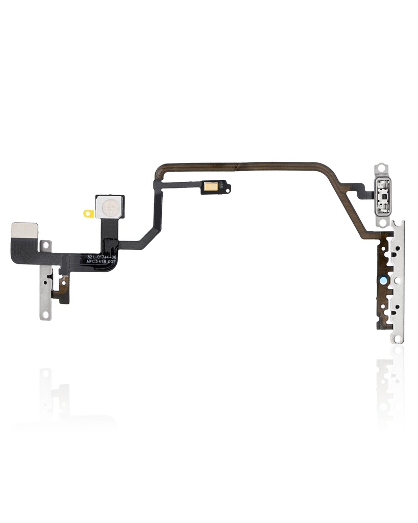 Power / Volume Flex Cable With Microphone Compatible For iPhone XR
