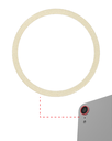 Back Camera Bezel Ring Only Compatible For iPhone XR (Yellow) (10 Pack)