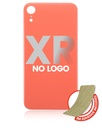 Back Glass With 3M Adhesive Compatible For iPhone XR (No Logo / Large Camera Hole) (Coral)