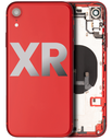Back Housing W/ Small Components Pre-Installed Compatible For iPhone XR (Used OEM Pull: Grade C) (Red)