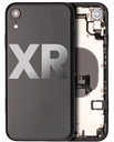 Back Housing W/ Small Components Pre-Installed Compatible For iPhone XR (Used OEM Pull: Grade A) (Black)
