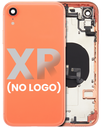 Back Housing W/ Small Components Pre-Installed Compatible For iPhone XR (No Logo) (Aftermarket Plus) (Coral)