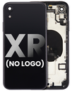 Back Housing W/ Small Components Pre-Installed Compatible For iPhone XR (No Logo) (Aftermarket Plus) (Space Gray)