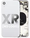 Back Housing W/ Small Components Pre-Installed Compatible For iPhone XR (No Logo) (Aftermarket Plus) (Silver)