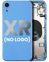 Back Housing W/ Small Components Pre-Installed Compatible For iPhone XR (No Logo) (Aftermarket Plus) (Blue)