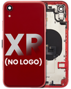 Back Housing W/ Small Components Pre-Installed Compatible For iPhone XR (No Logo) (Aftermarket Plus) (Red)