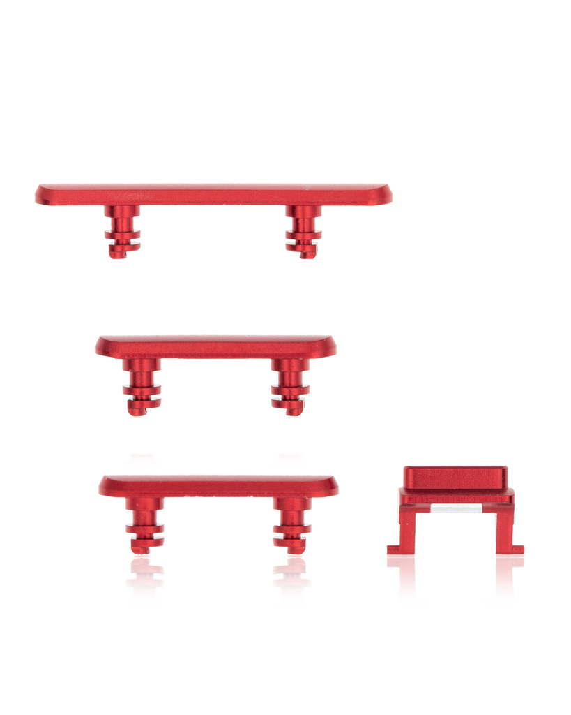 Hard Buttons (Power / Volume / Switch) Compatible For iPhone XR (Red)