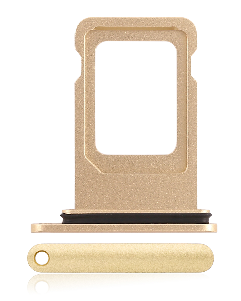 Dual Sim Card Tray Compatible For iPhone XR (Yellow)