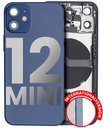 Back Housing W/ Small Components Pre-Installed Compatible For iPhone 12 Mini (International Version) (Used OEM Pull: Grade B) (Blue)