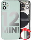 Back Housing W/ Small Components Pre-Installed Compatible For iPhone 12 Mini (US Version) (Used OEM Pull: Grade B) (Green)